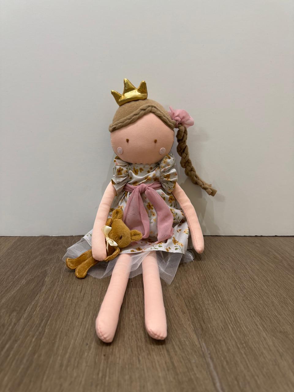 CF - Muñeca con osito lazo rosa