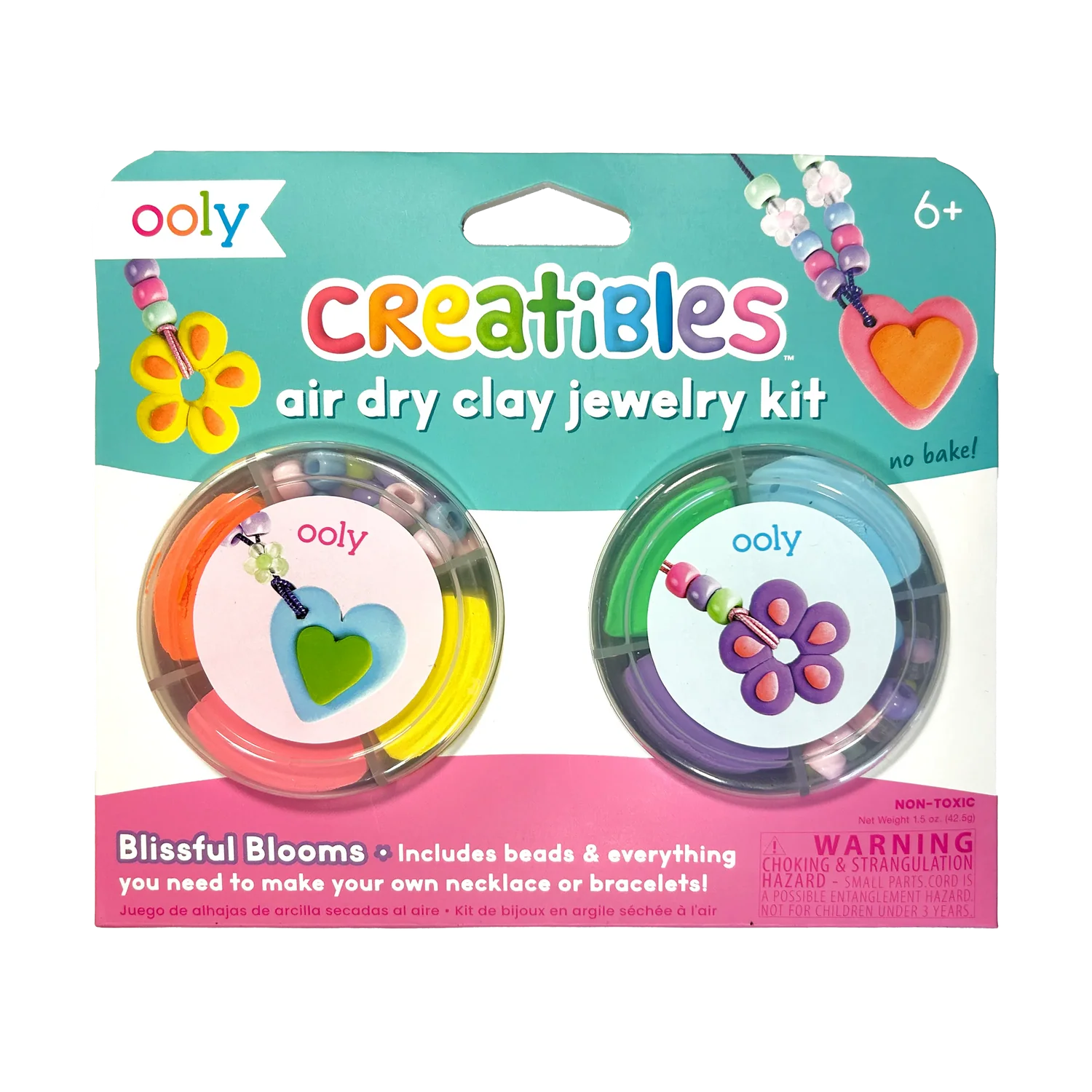 Creatibles Blissful Bloom - Kit de joyeria de arcilla