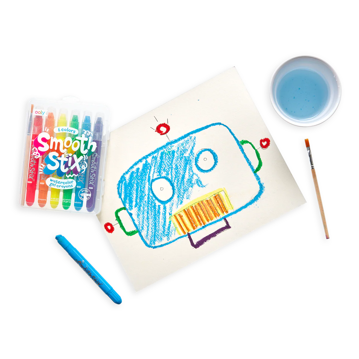 Smooth Stix - Crayones Gel acuarela set 6