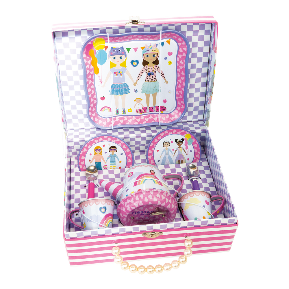 Juego de Té Musical 9 pz - tema mejores amigos