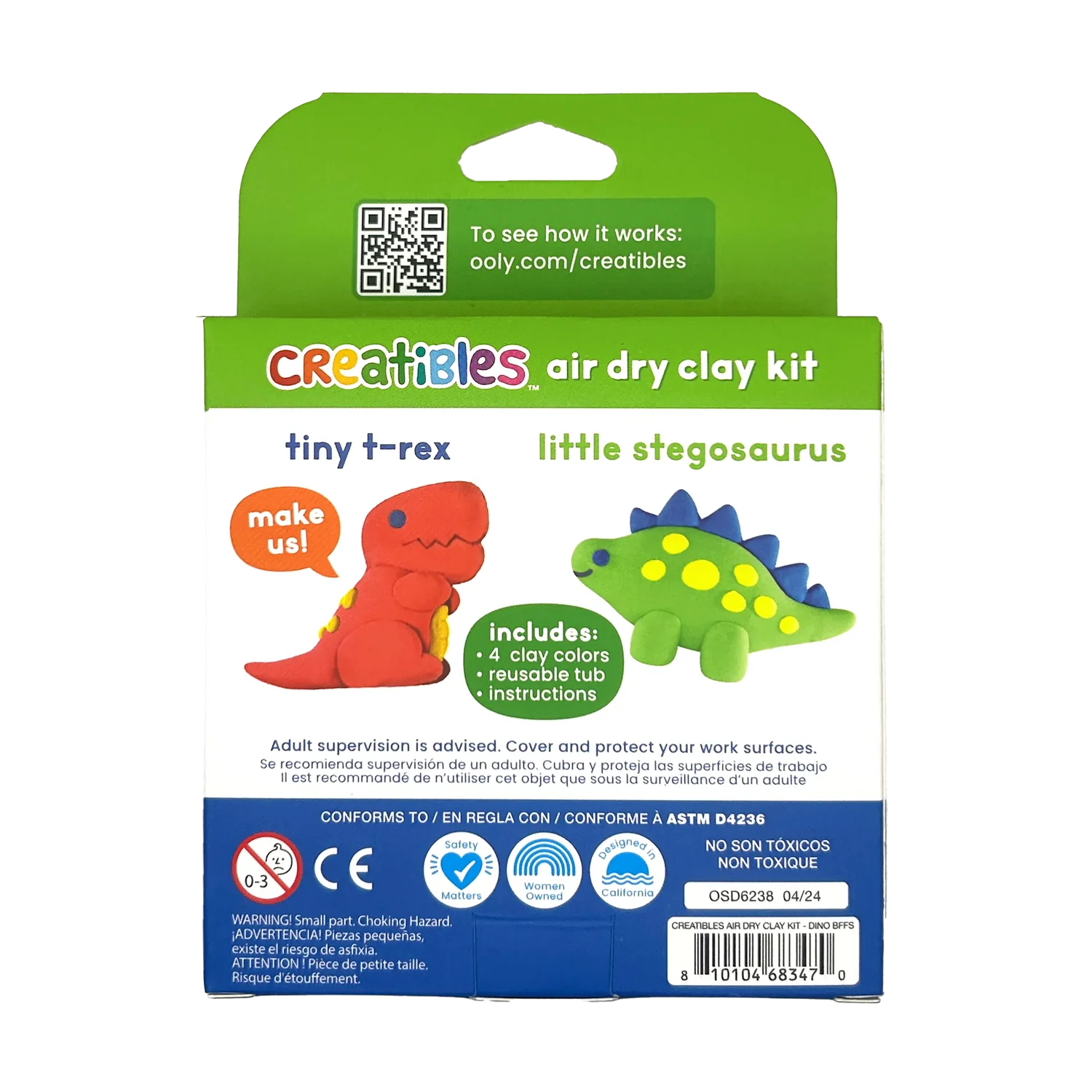 Creatibles Mini - Kit de arcilla Dino Bffs