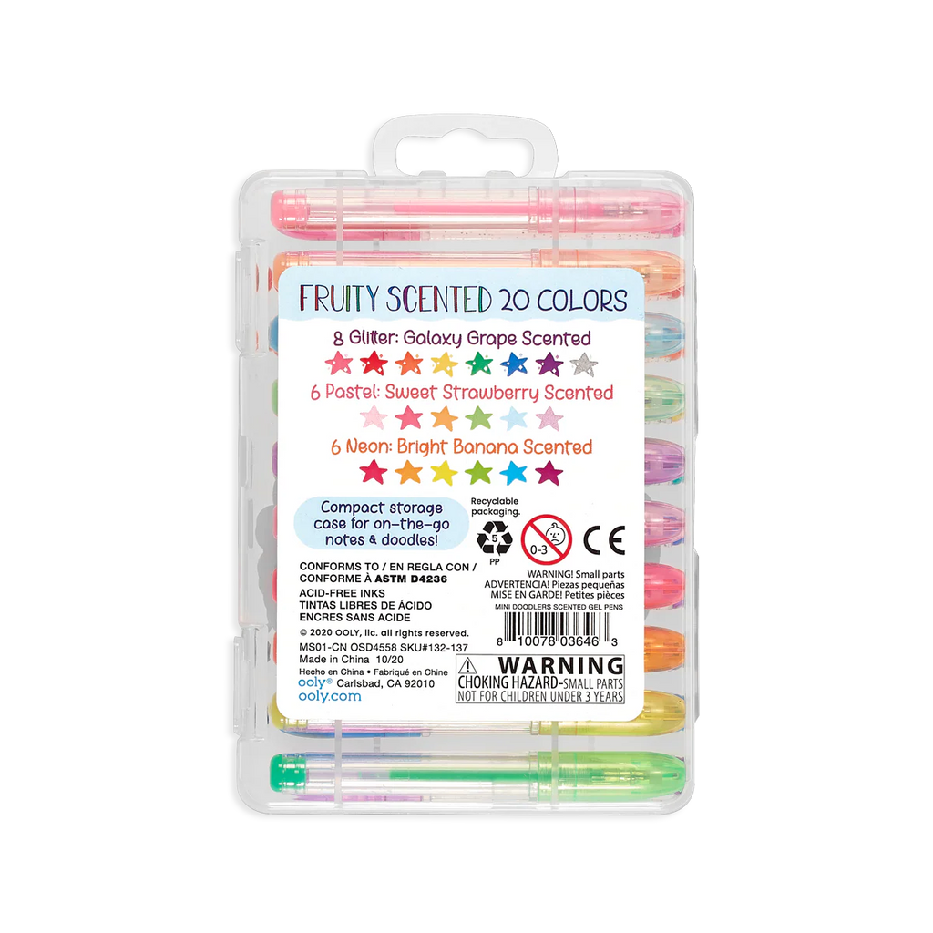 Mini Doodlers - Bolígrafos gel perfumados mini set 20