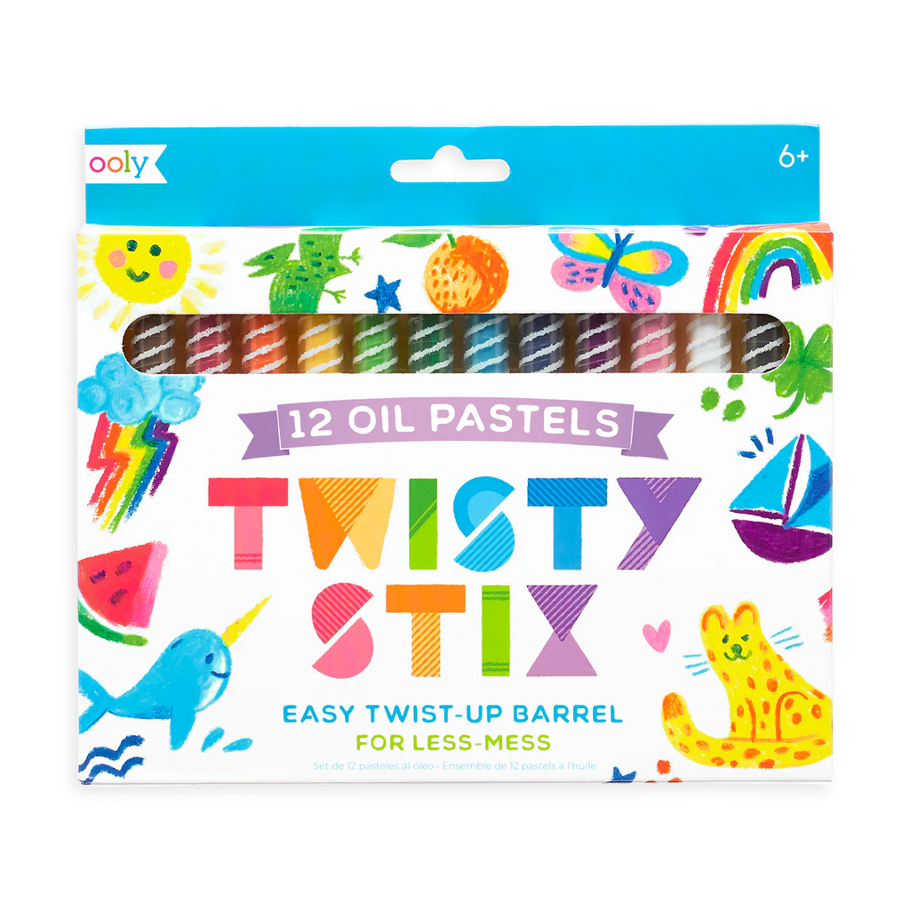 Twisty Stix - Crayolas de pastel al óleo set de 12