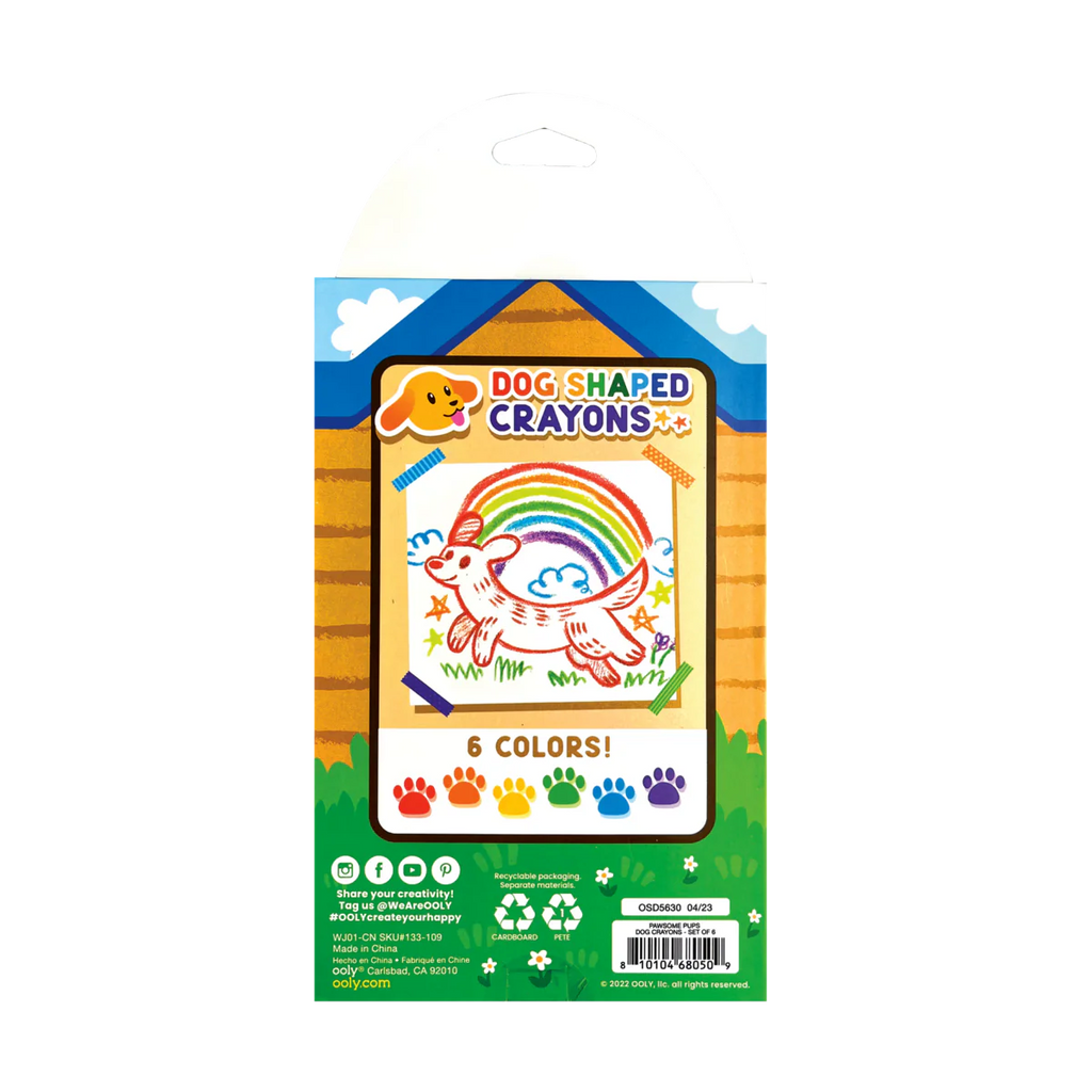 Crayones Pawsome Pups - set de 6