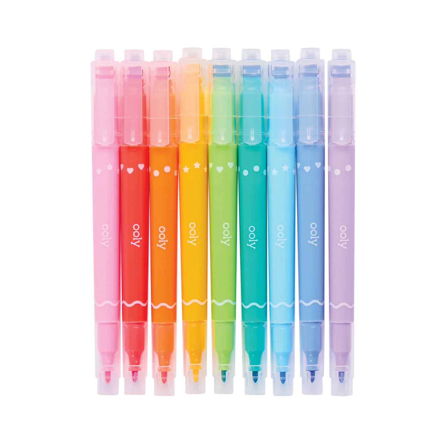 Confetti Stamp - Marcadores doble punta set de 9