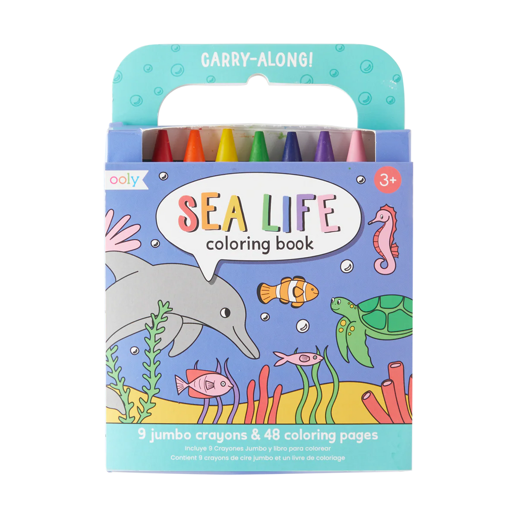 Sea Life - Set de libro y crayones