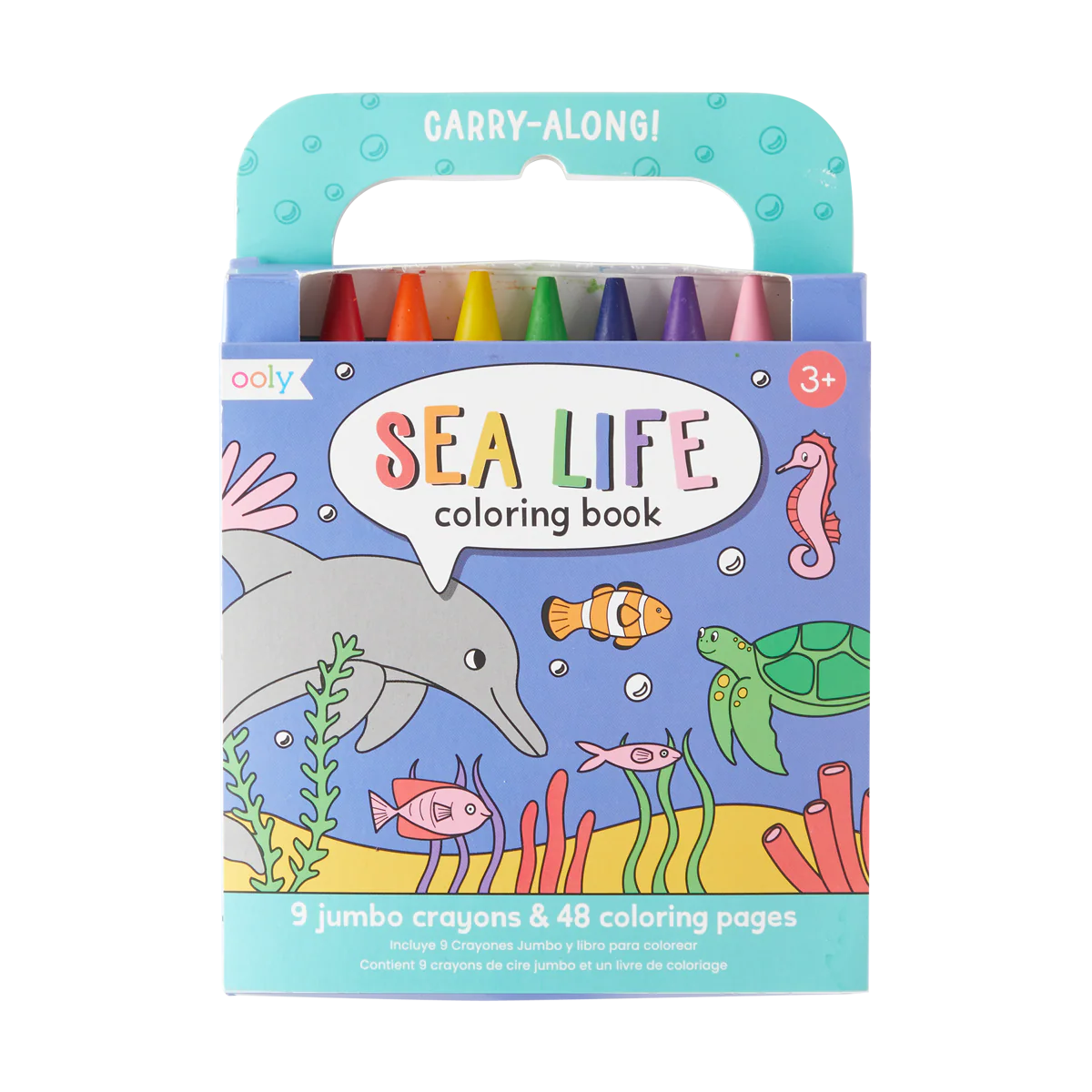 Sea Life - Set de libro y crayones