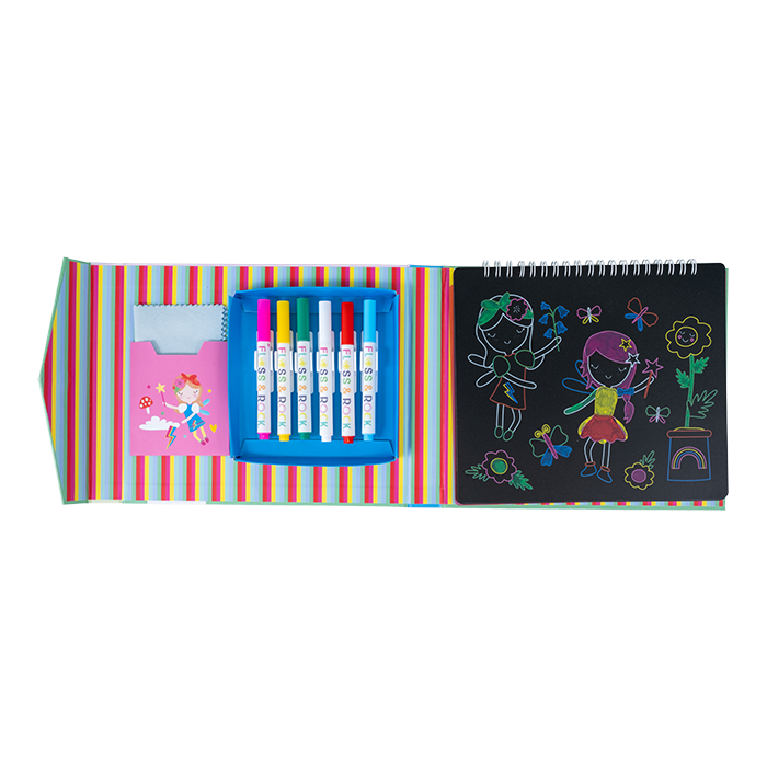 Pizarra & Block de Dibujo – Hadas & Arcoíris