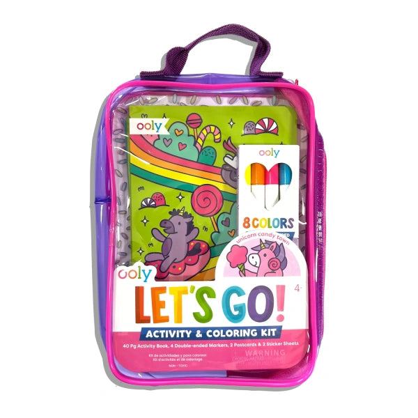 Let’s Go! – Kit de Actividades y Colorear – Unicorn Candy Town