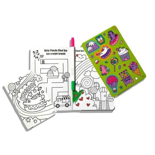 Let’s Go! – Kit de Actividades y Colorear – Unicorn Candy Town