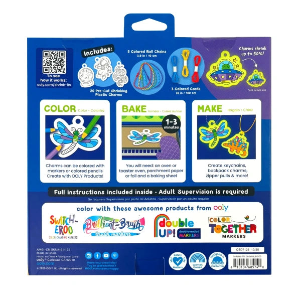 Shrink Its – Kit de Dijes Termoencogibles Glow Buddies