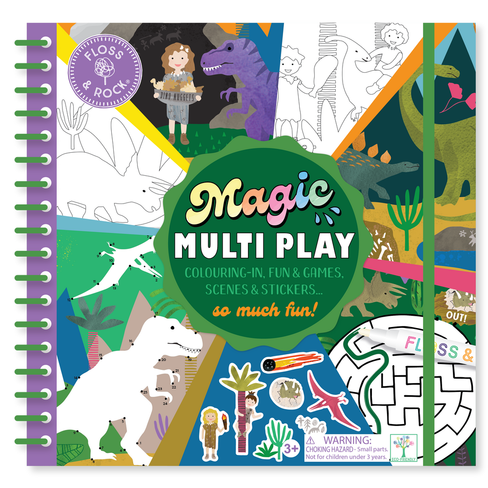 Magic Multi Play Libreta Reutilizable Dinosaurios