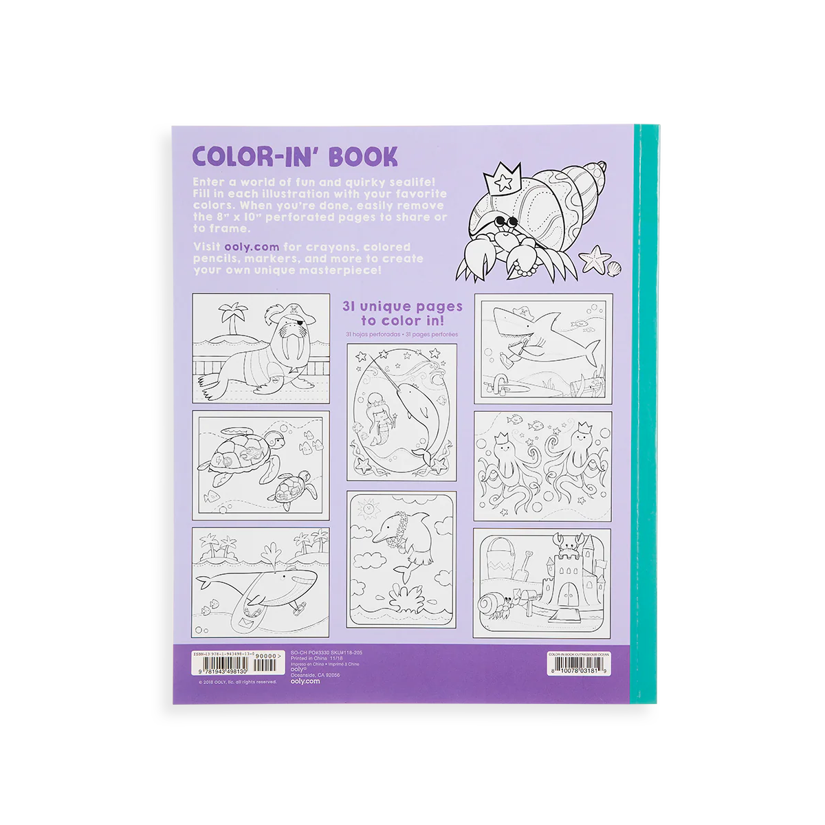 Libro para colorear - Oceano