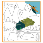 Magic Multi Play Libreta Reutilizable Dinosaurios