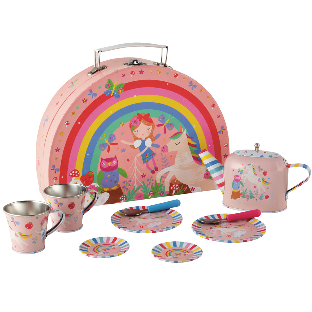 Juego de Té Hadas & Arcoíris, 10 Piezas
