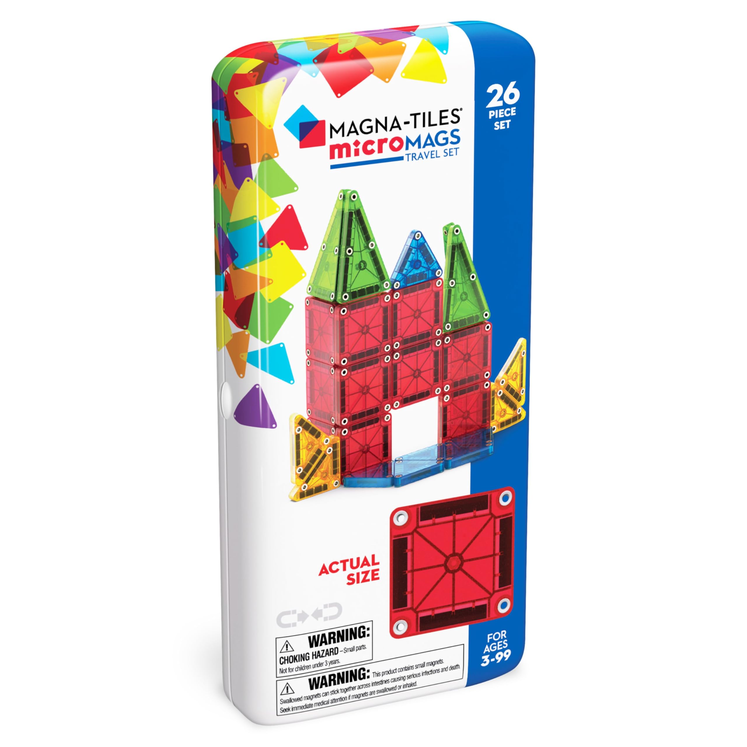 Magna Tiles Micro Mags set de Viaje - 26 pz