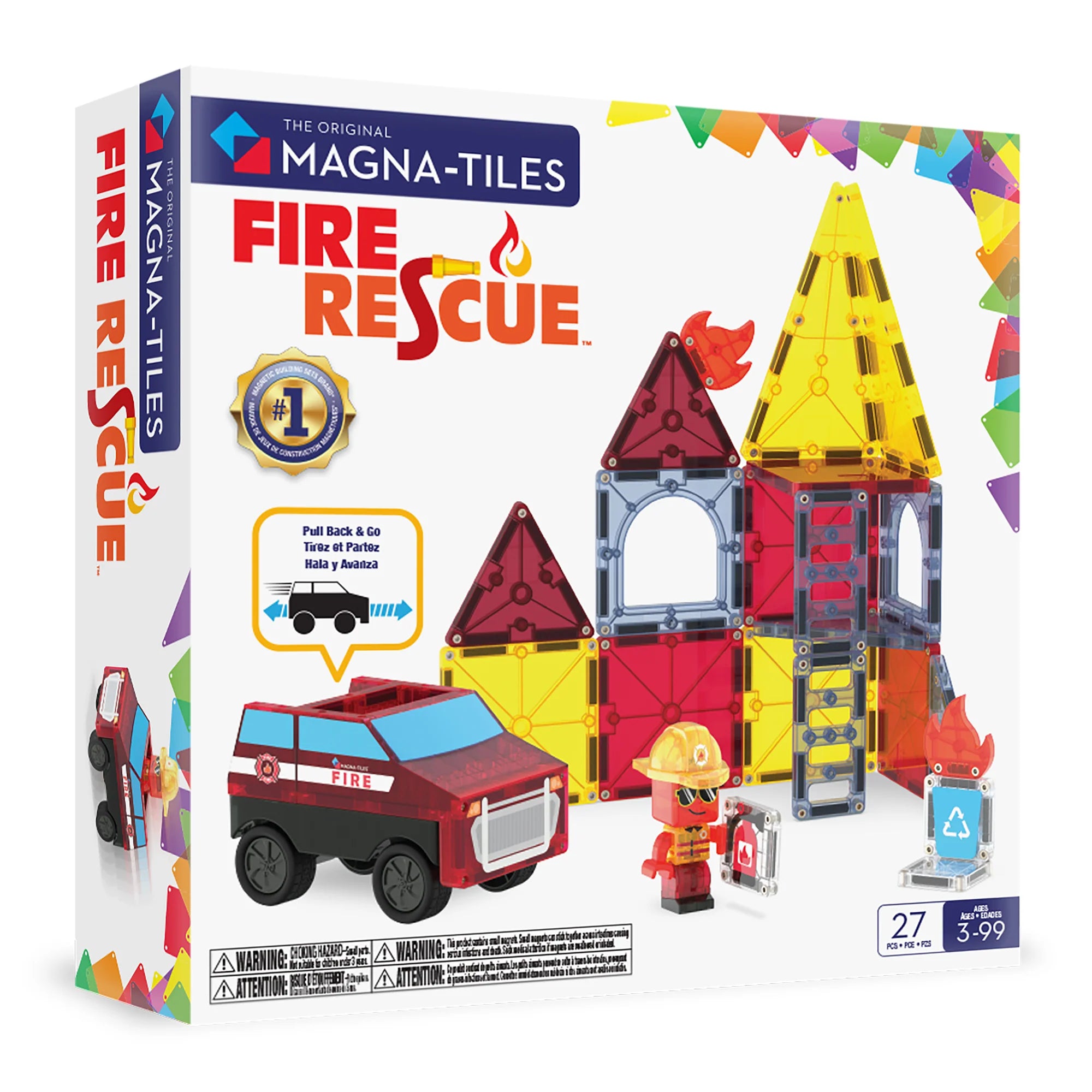 Magna Tiles Estacion de Bomberos - 27 pz