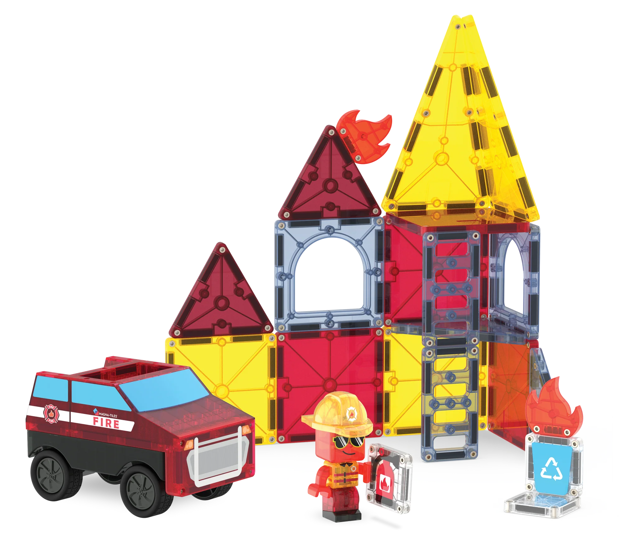 Magna Tiles Estacion de Bomberos - 27 pz