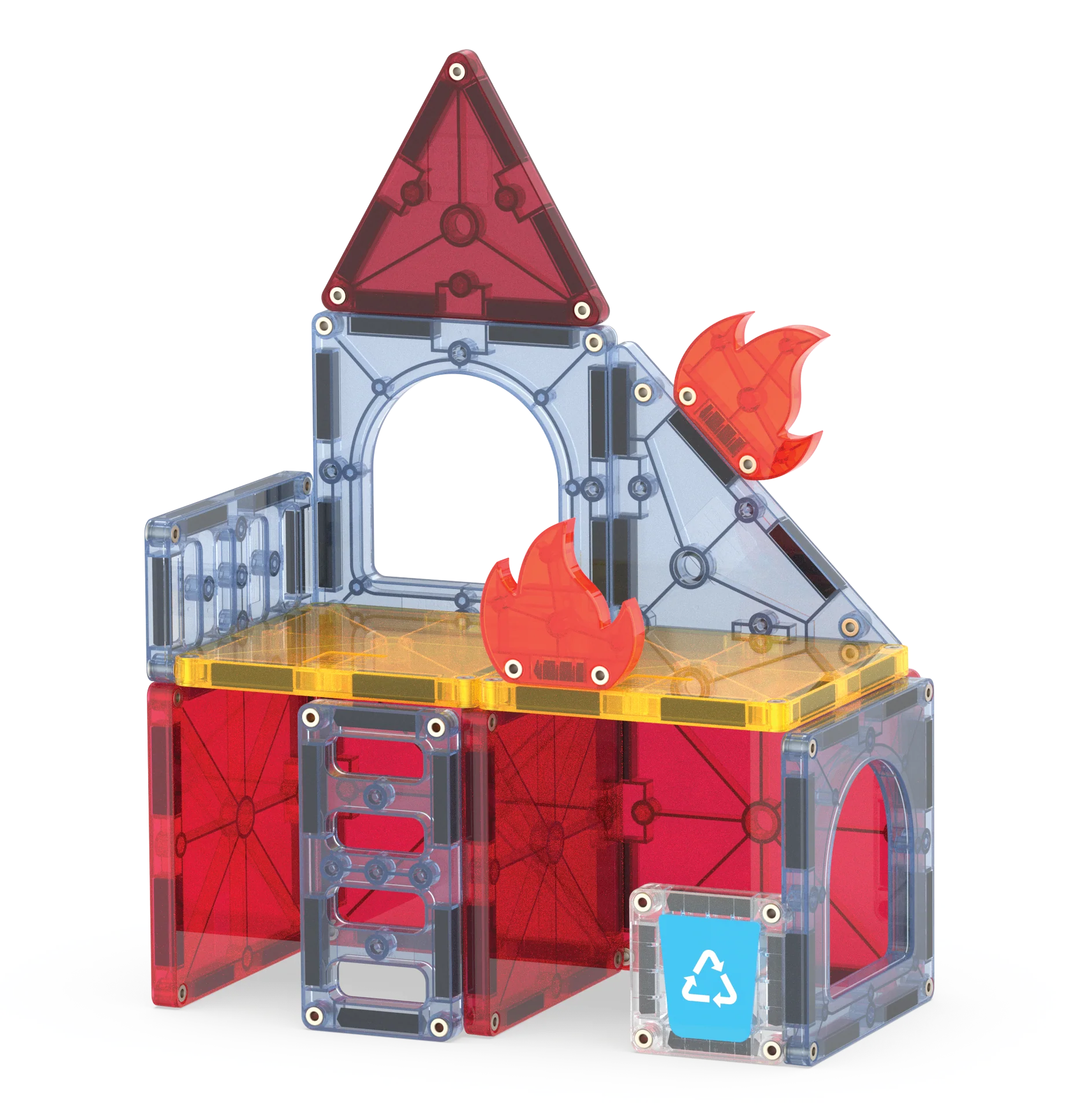 Magna Tiles Estacion de Bomberos - 27 pz