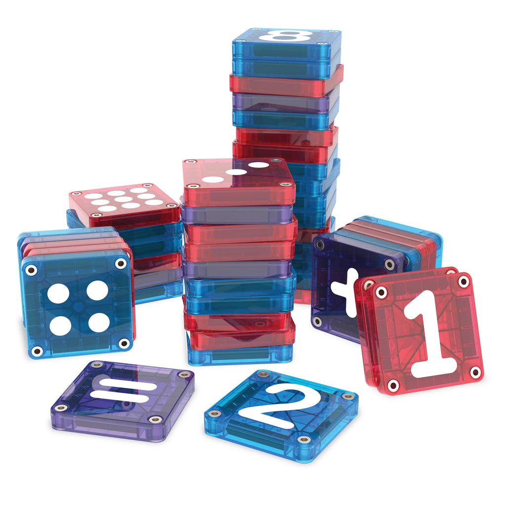 Magna Tiles Micromags Aprender Numeros 56 pz