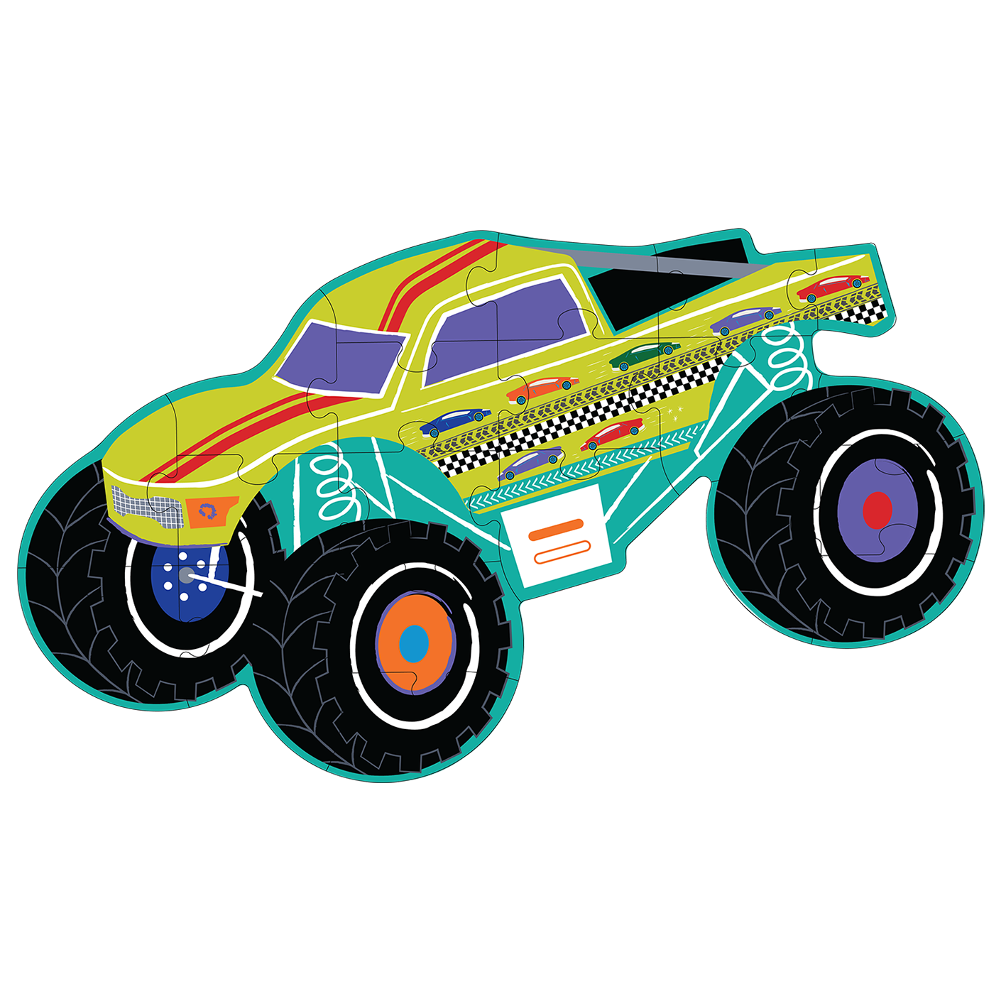 Rompecabezas Infantil Monster Truck - 20 piezas