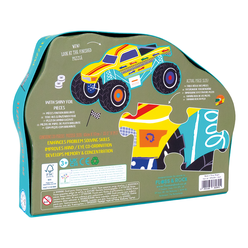 Rompecabezas Infantil Monster Truck - 20 piezas