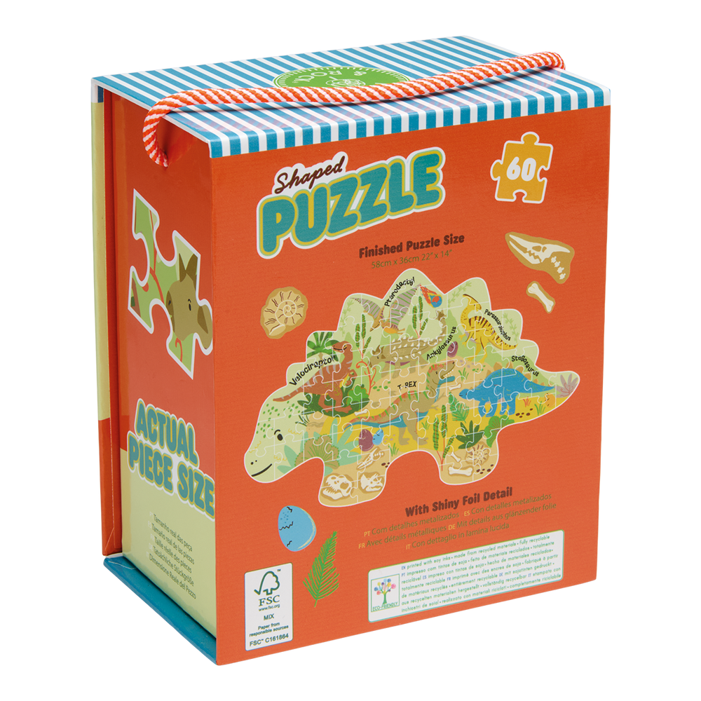Rompecabezas de 60 piezas en forma - Dinosaurio