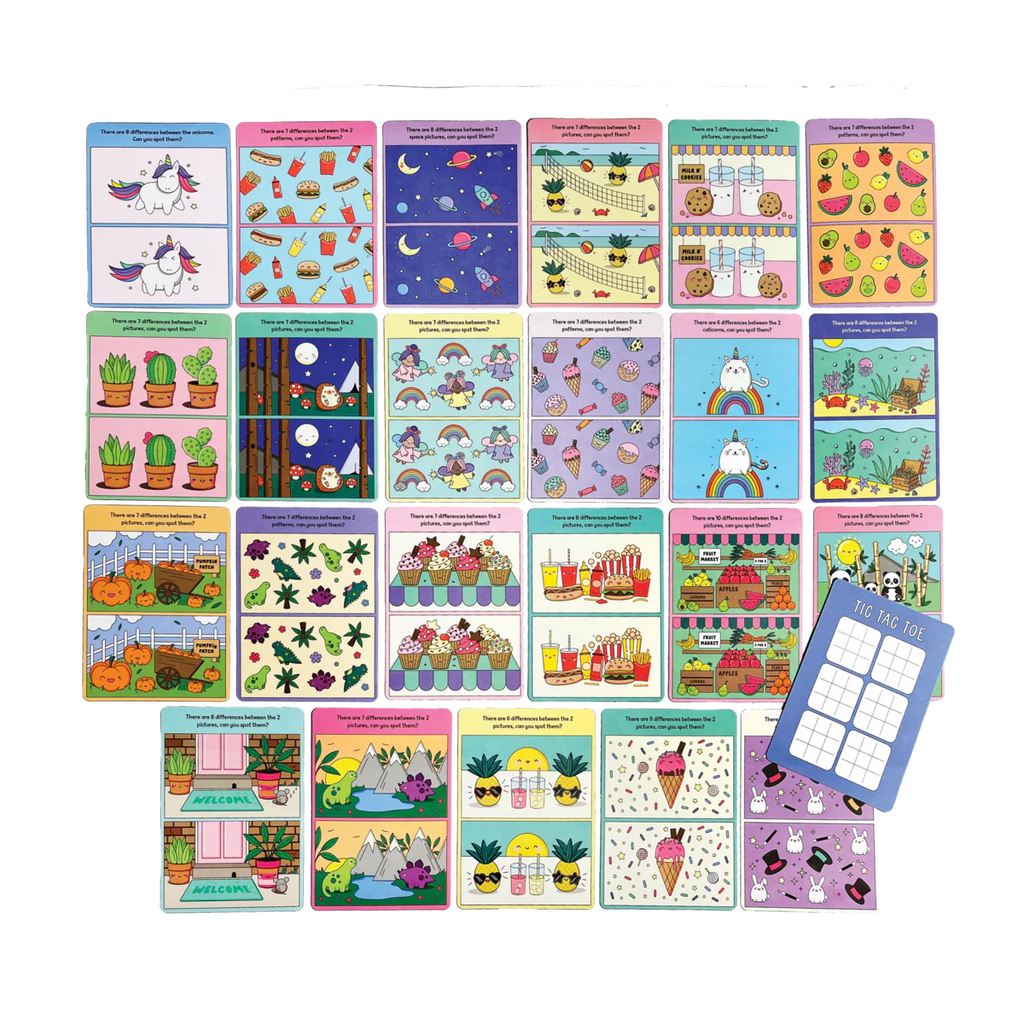 Tarjetas de Actividades para encontrar las diferencias