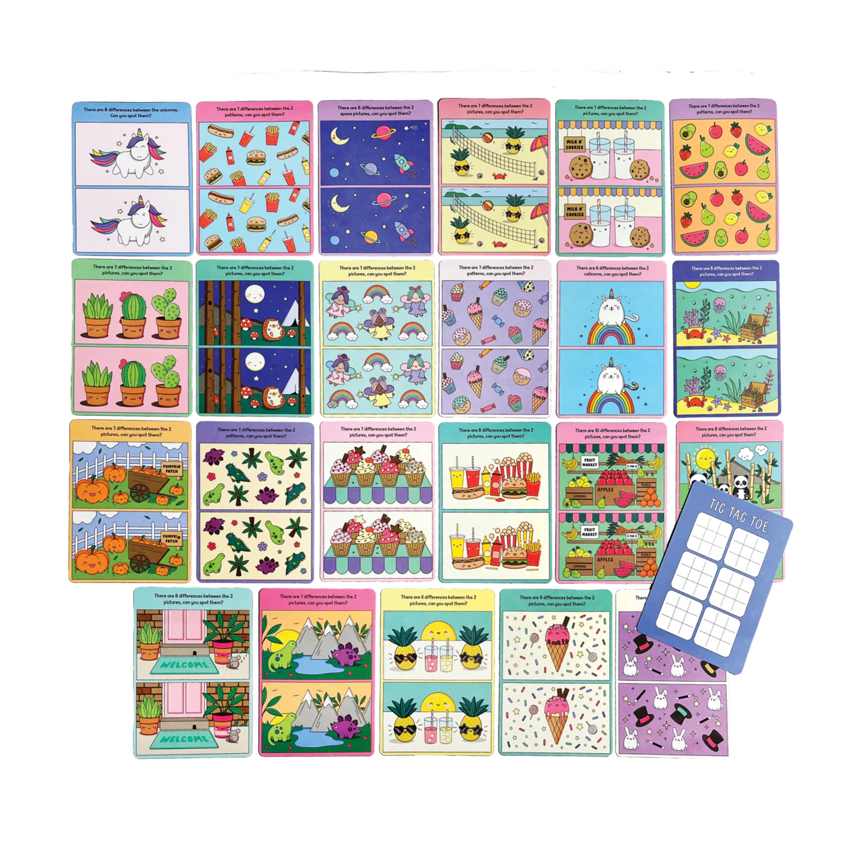 Tarjetas de Actividades para encontrar las diferencias