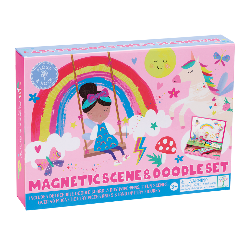 Escena Magnetica y Juego de Garabatos - Hadas y Arcoiris