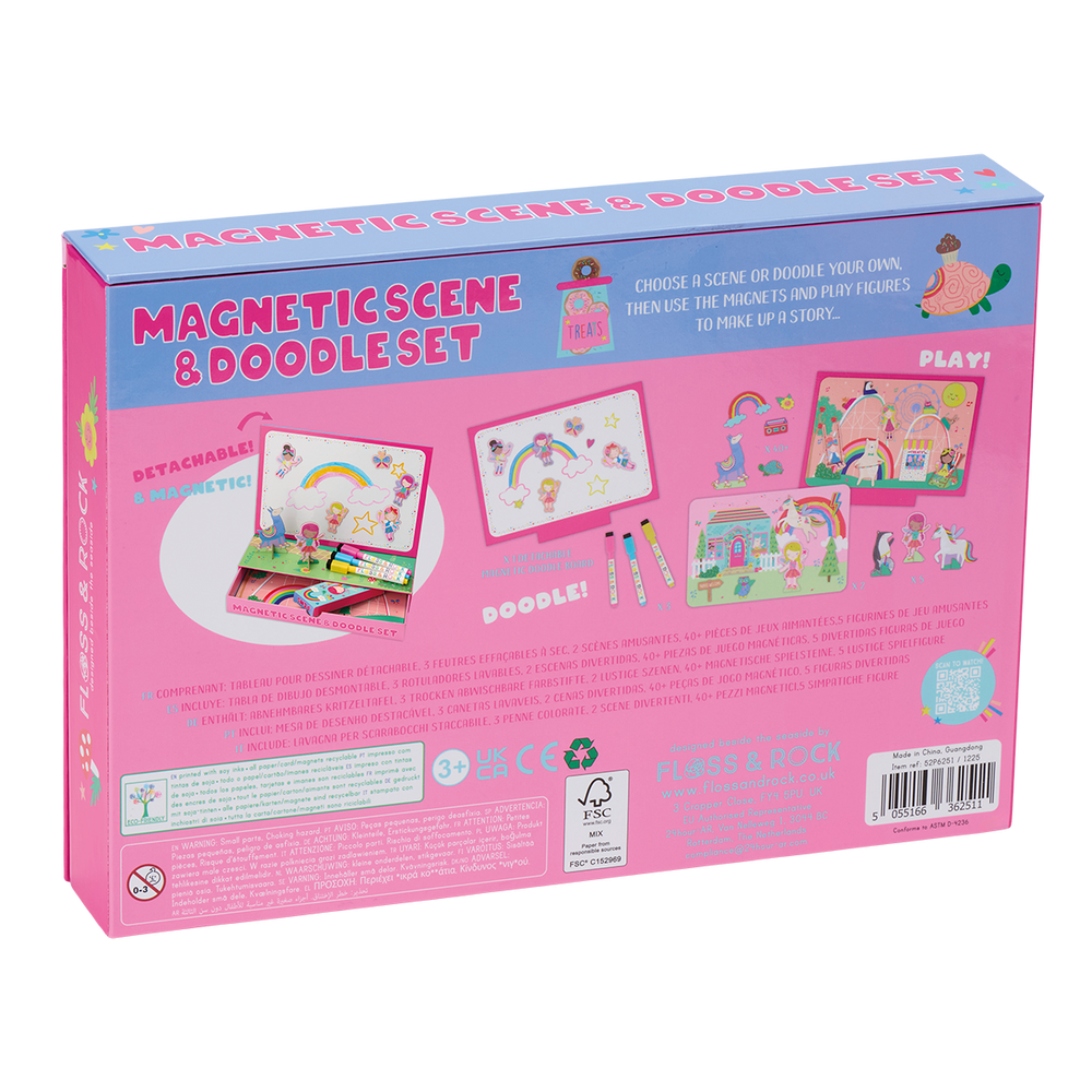 Escena Magnetica y Juego de Garabatos - Hadas y Arcoiris