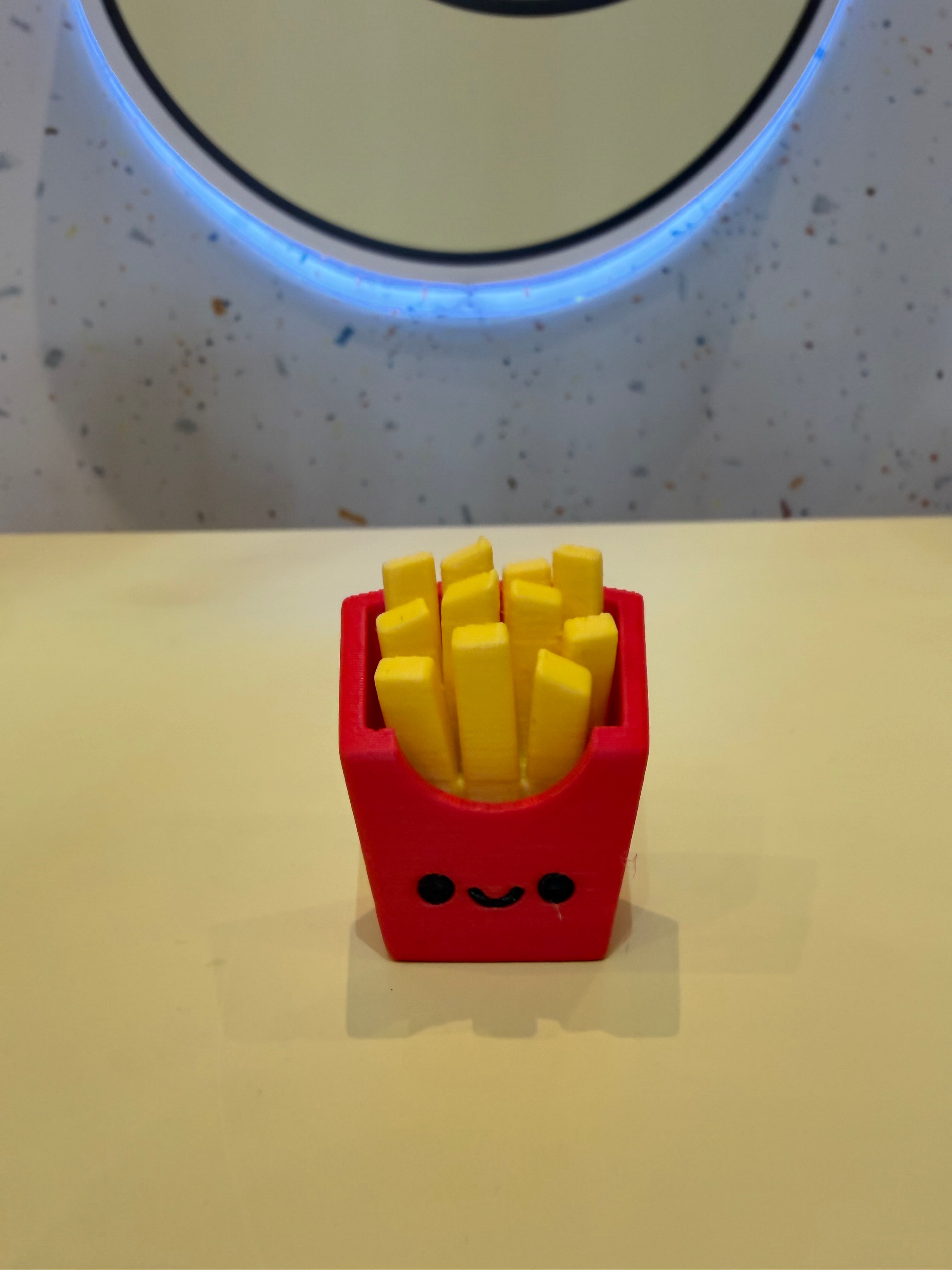 French fries keychain clicker