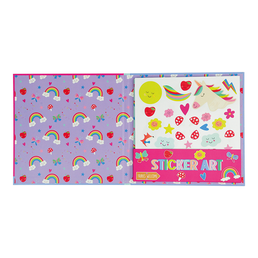 Sticker art - Arte en Calcomania Hadas y Arcoiris