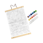 Paintology - Kit de lienzo para pintar por numeros pájaros azules