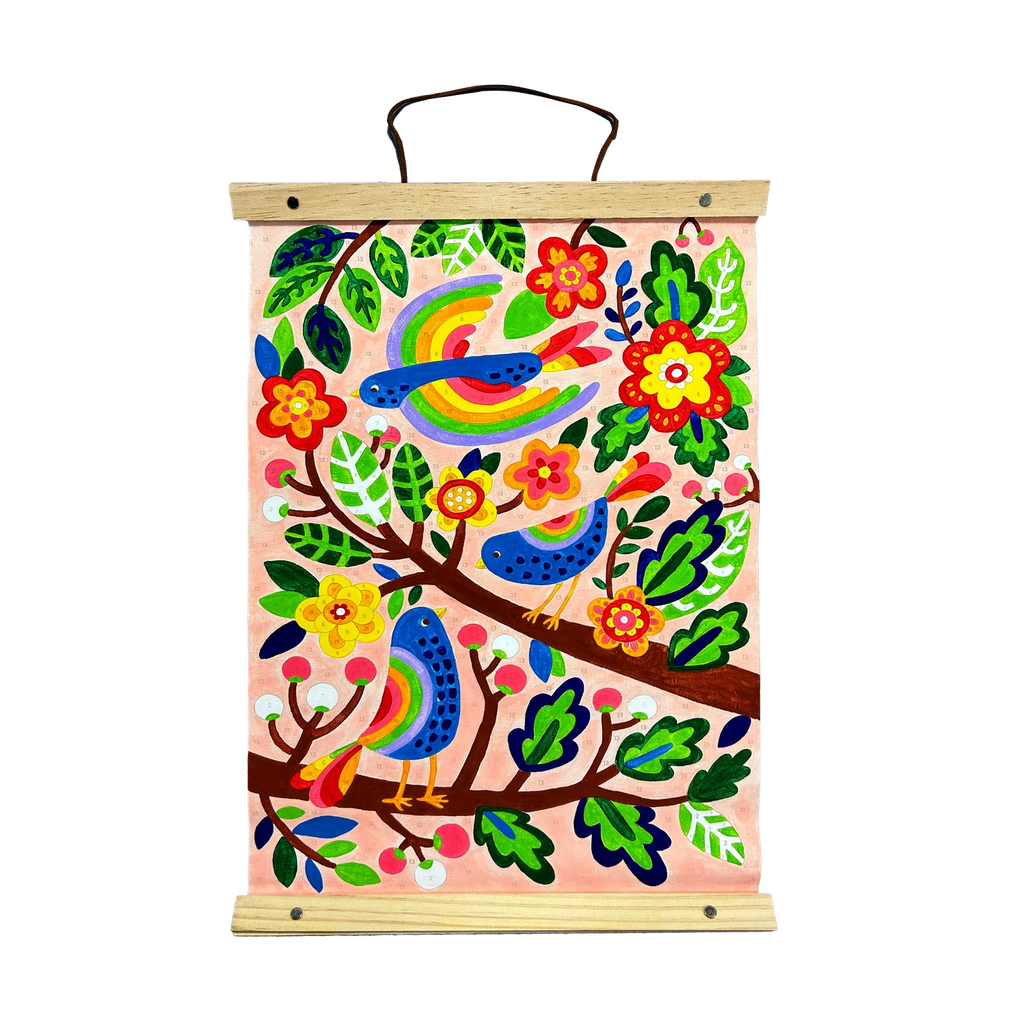 Paintology - Kit de lienzo para pintar por numeros pájaros azules