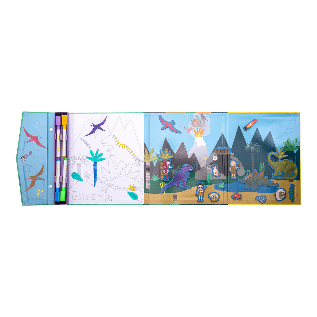 Magnetic Multi-Play 4 en 1 juegos - Dinosaurios