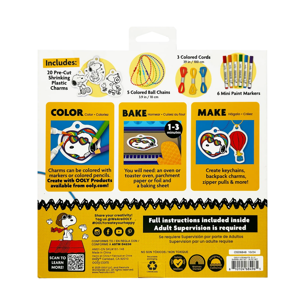 Shrink Its - Kit de arte retractil - Peanuts