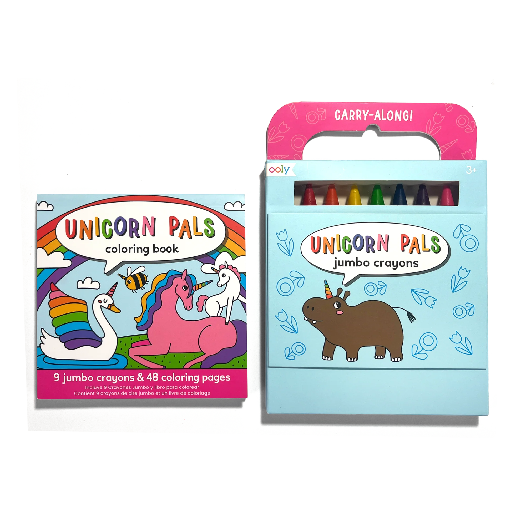Set Libro para Colorear + Crayones - Unicornios
