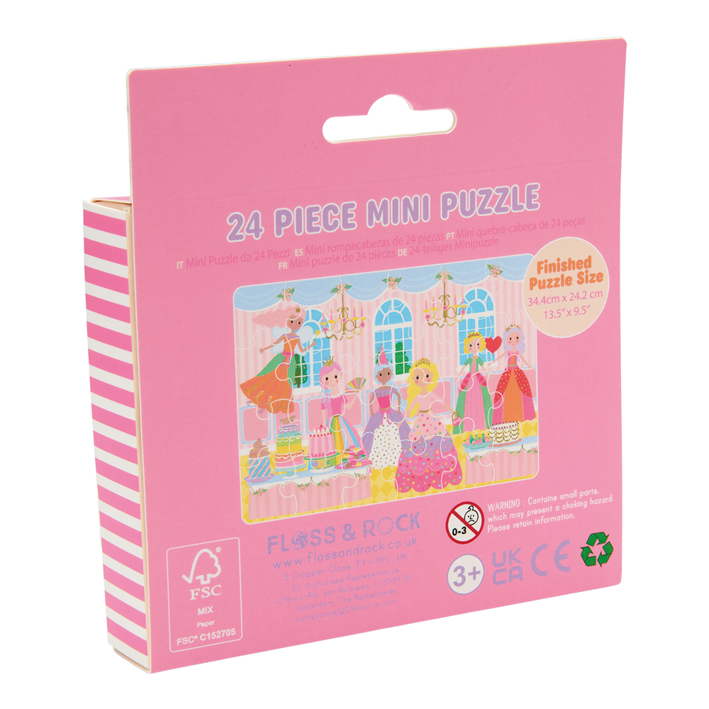 Mini Rompecabezas de 24 pz - Princesas