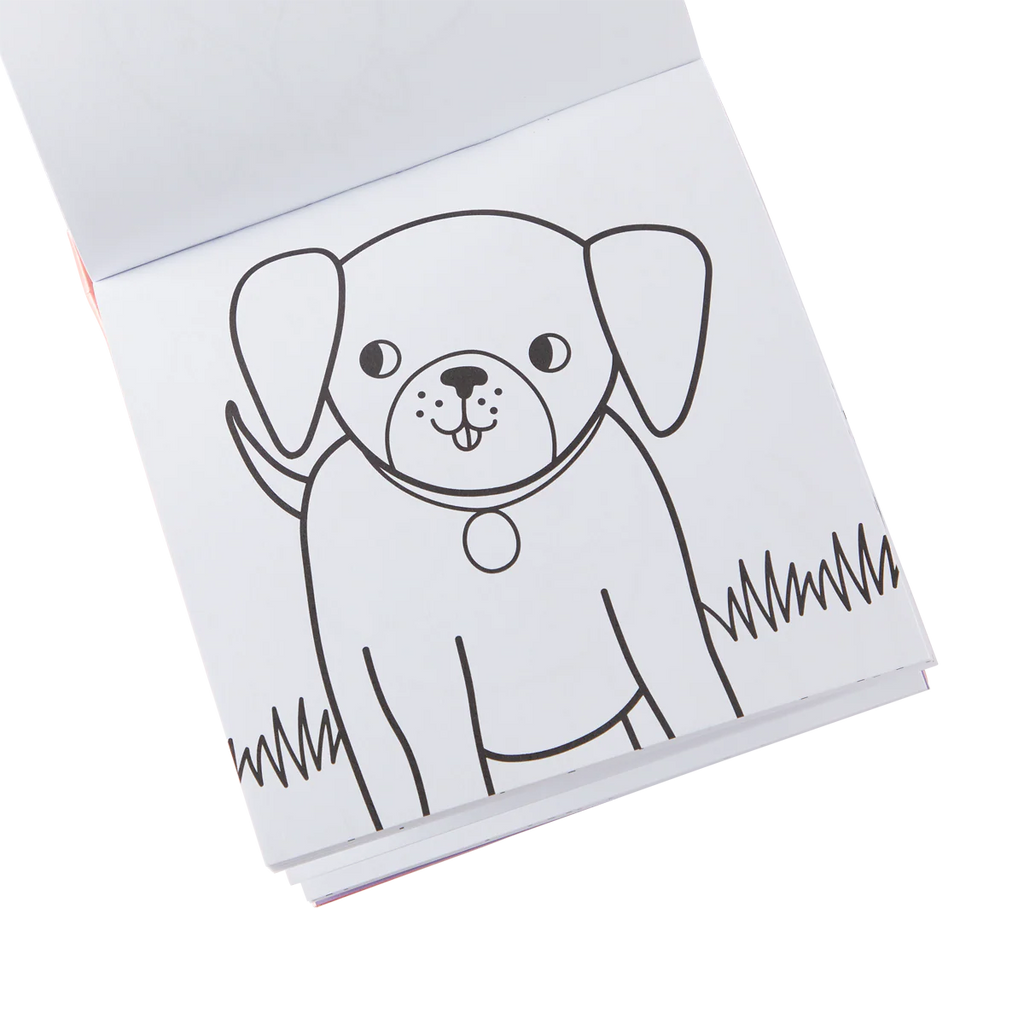 Set Libro para Colorear + Crayones - Mascotas
