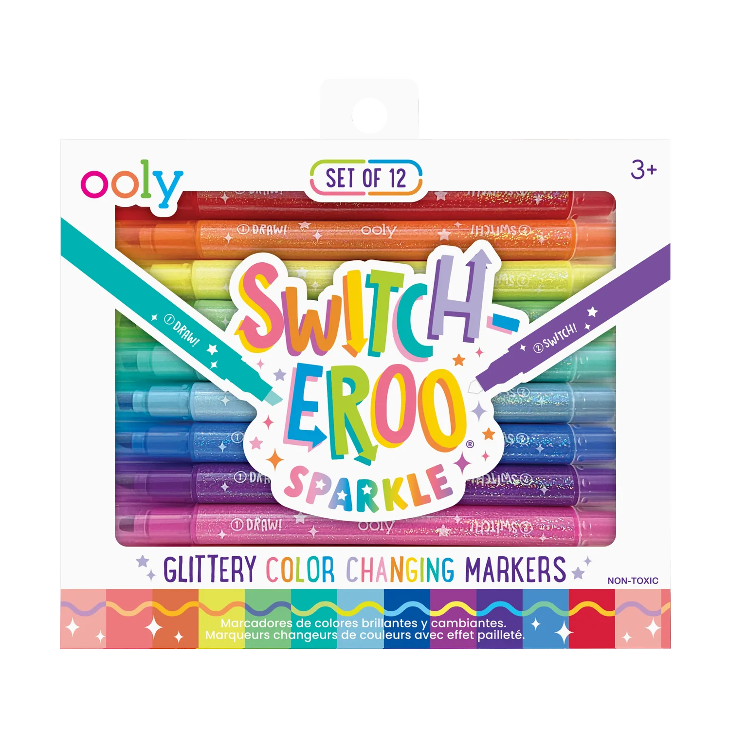 Switcheroo Sparkle - Marcadores Brillantes cambio de color set de 12