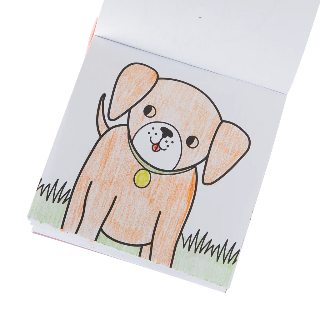 Set Libro para Colorear + Crayones - Mascotas