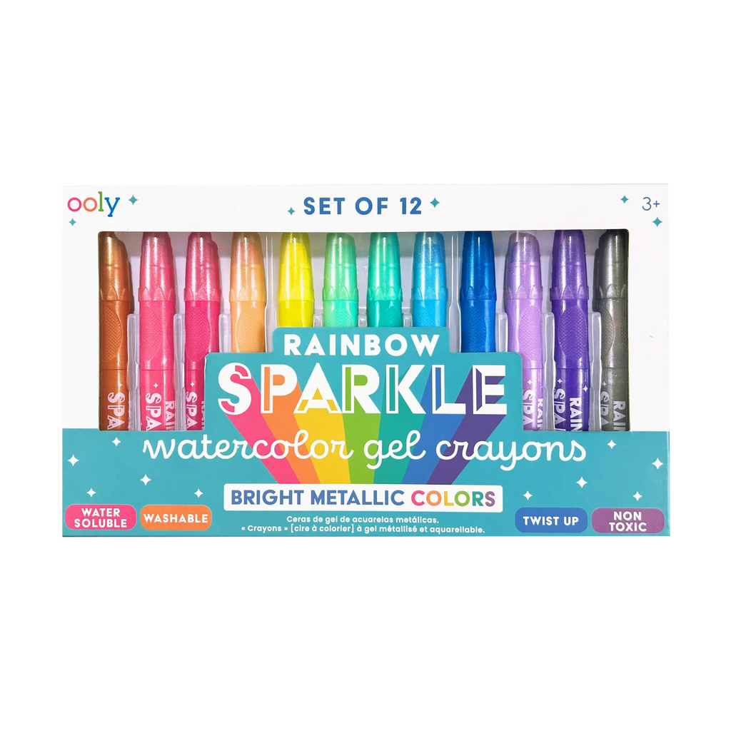 Rainbow Sparkle - Crayones Gel Acuarela Metalicos brillo arcoiris