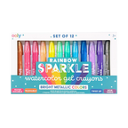 Rainbow Sparkle - Crayones Gel Acuarela Metalicos brillo arcoiris