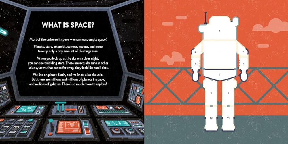 Cuento Color with Stickers Space