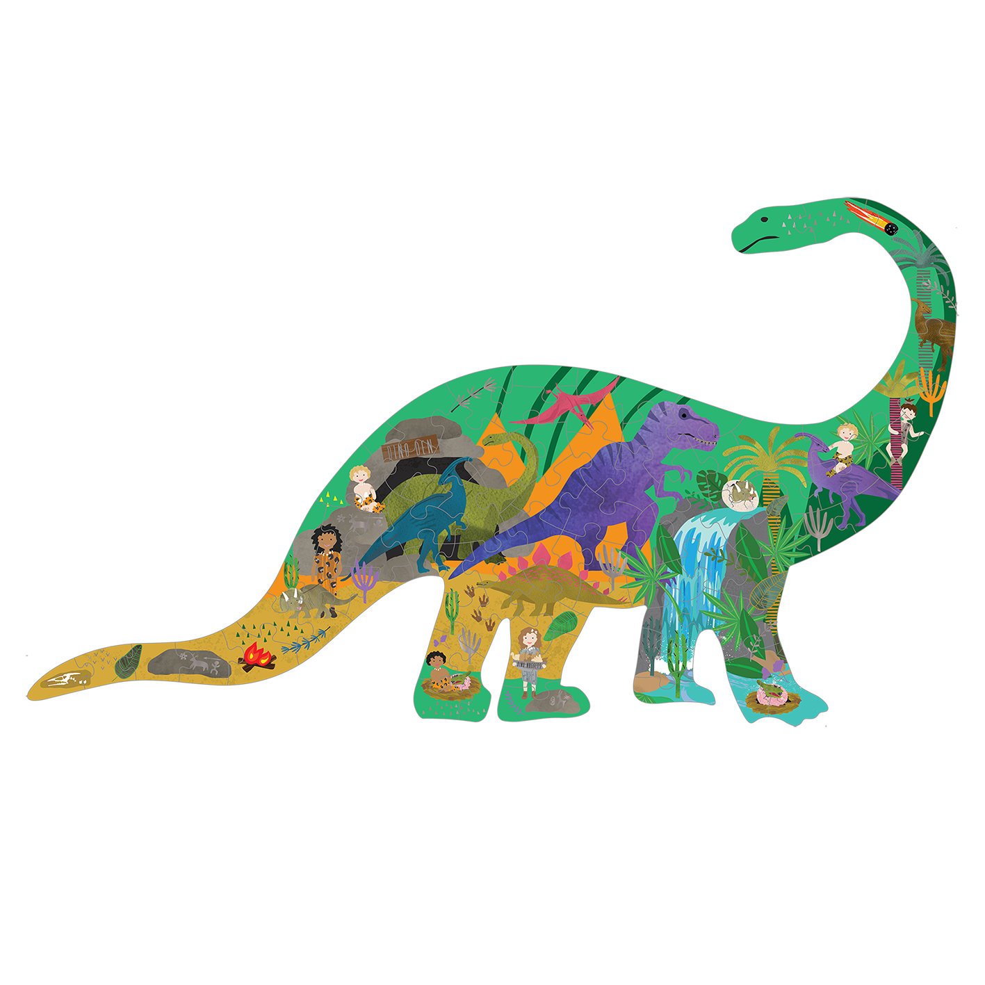 Rompecabezas Infantil 80 Piezas – Dinosaurios