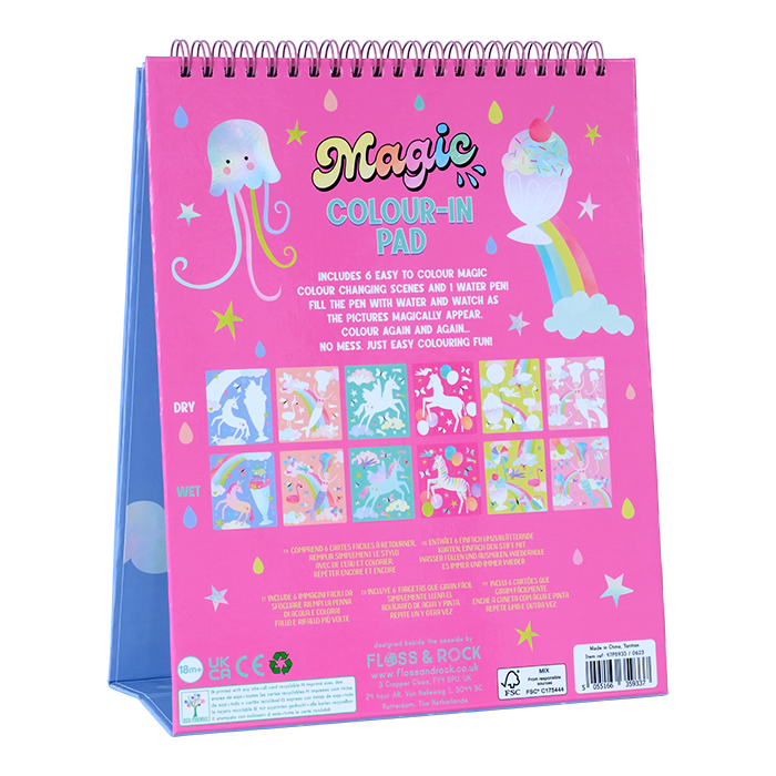 Libreta Magica Reutilizable Pinta con Agua - Fantasia