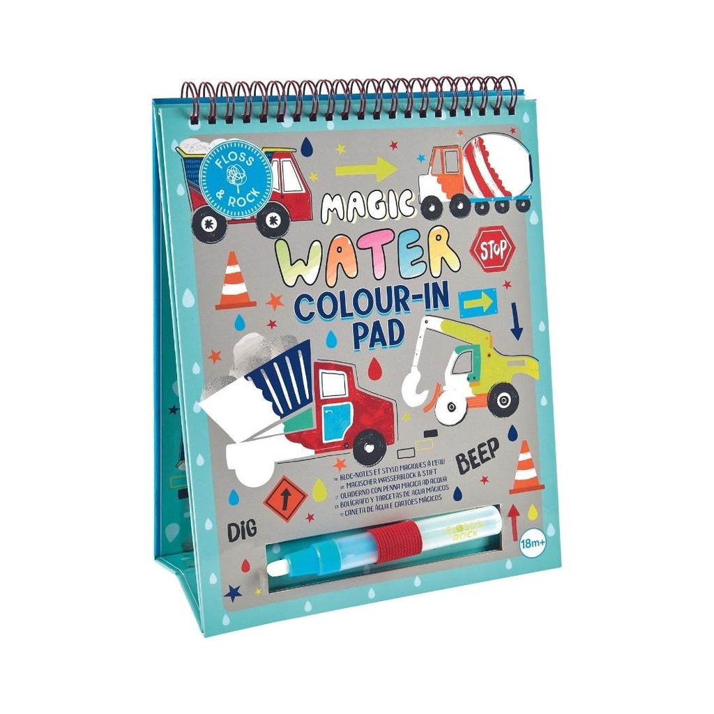 Libreta Magica Reutilizable Pinta con Agua - Construccion