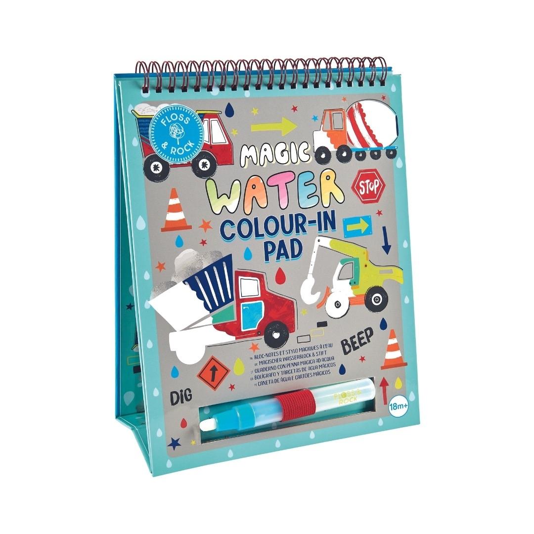 Libreta Magica Reutilizable Pinta con Agua - Construccion