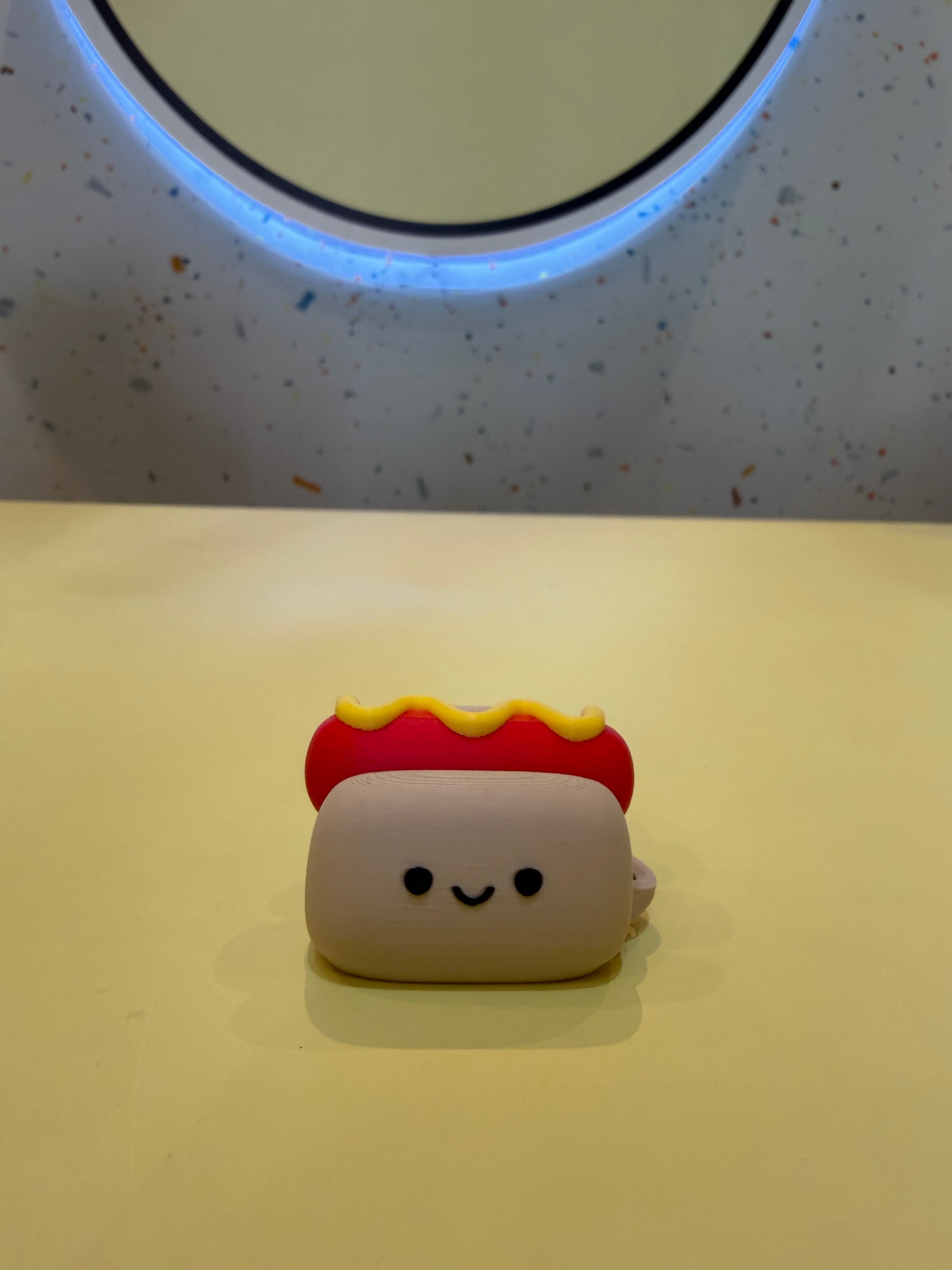 Hotdog keychain clicker